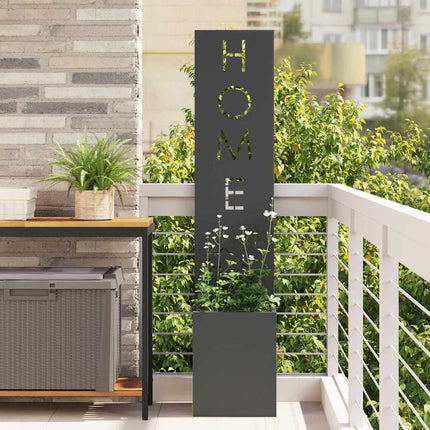 Écran De Confidentialité De Jardin Floral Noir