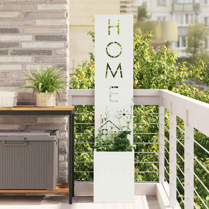 Écran De Confidentialité De Jardin Floral Blanc