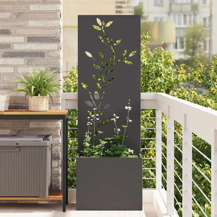 Écran De Confidentialité De Jardin Floral Noir