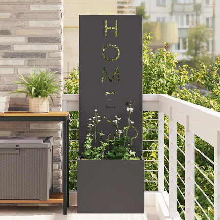 Écran De Confidentialité De Jardin Floral Noir