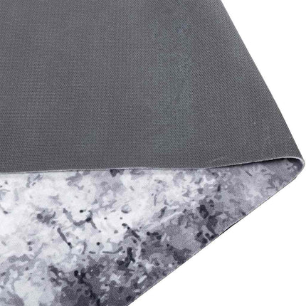 Tapis De Cuisine Gris 300 X 60 Cm Velours Béton Rugueux