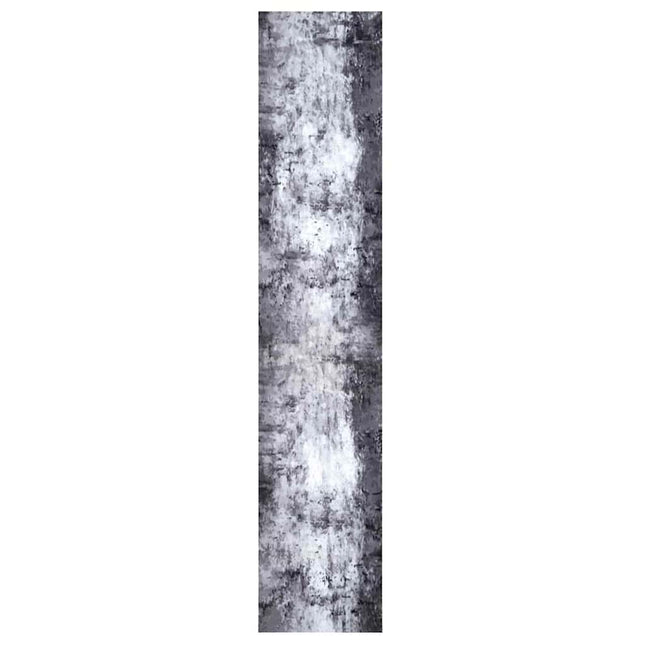 Tapis De Cuisine Gris 300 X 60 Cm Velours Béton Rugueux