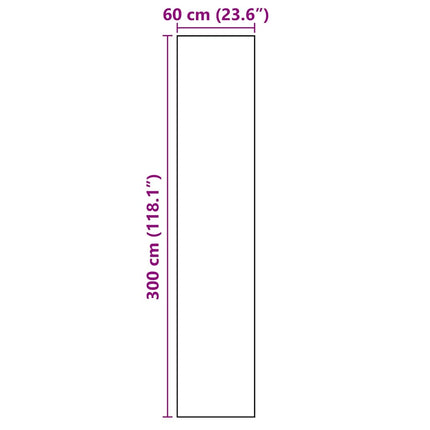 Tapis De Cuisine Floral Noir 300 X 60 Cm Velours Fleurs