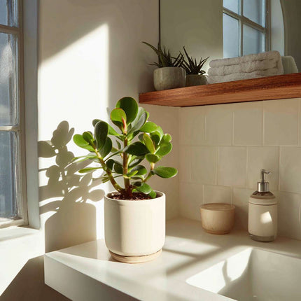 Ookch Arbre À Jade - Crassula Ovata - Hauteur 15-25Cm - Ø12Cm