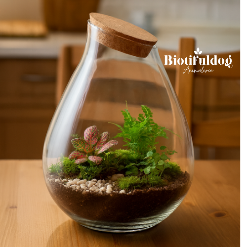 Terrarium With Cork en forme de goutte - Drop Xxl - Closed Terrarium Bottle ↑ 43 Cm