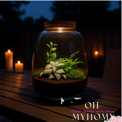 Terrarium Diy Kit - Emma - Diy Kit - ↑ 25 Cm - Ø 23 Cm