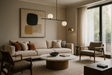 Joli sejour meubles chic ultra realiste