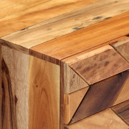 Table De Chevet Vintage  40 X 30 X 50 Cm Bois De Récupération Massif