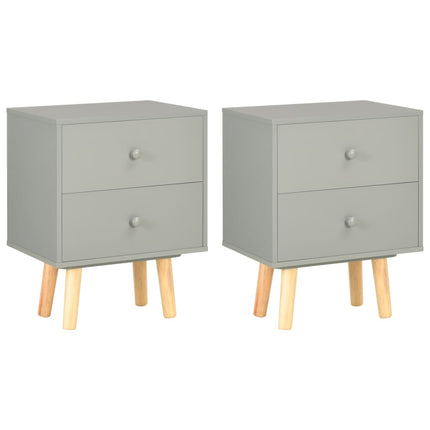 Tables De Chevet 2 Pcs 40 X 30 X 50 Cm Pin Massif