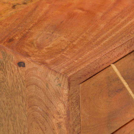 Table De Chevet Vintage 43 X 30 X 58 Cm Bois De Manguier Massif