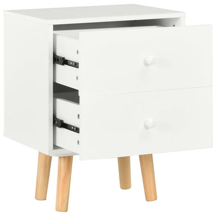 Tables De Chevet 2 Pcs 40 X 30 X 50 Cm Pin Massif