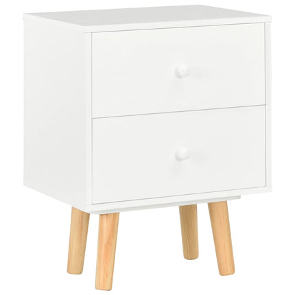 Tables De Chevet 2 Pcs 40 X 30 X 50 Cm Pin Massif