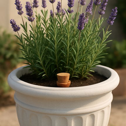 Olla S- Pot en terre cuite préservation d'humidité plantes – L 15.2 X W 15.2 X H 26.5 Cm
