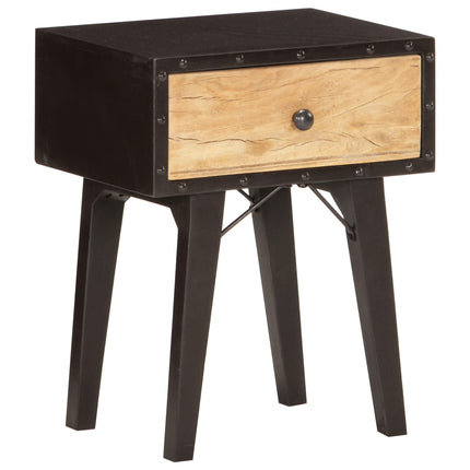 Table De Chevet 40 X 30 X 50 Cm Bois De Récupération Massif