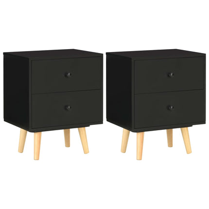 Tables De Chevet 2 Pcs 40 X 30 X 50 Cm Pin Massif