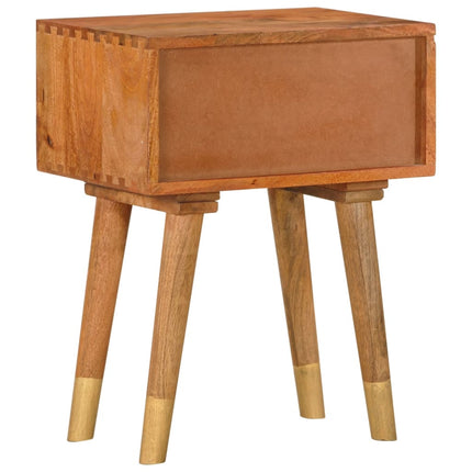 Table De Chevet Vintage 43 X 30 X 58 Cm Bois De Manguier Massif