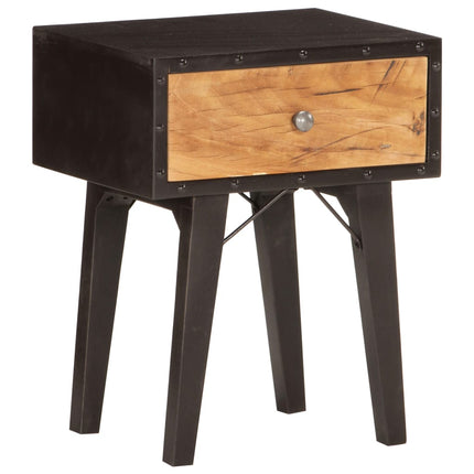 Table De Chevet 40 X 30 X 50 Cm Bois De Récupération Massif