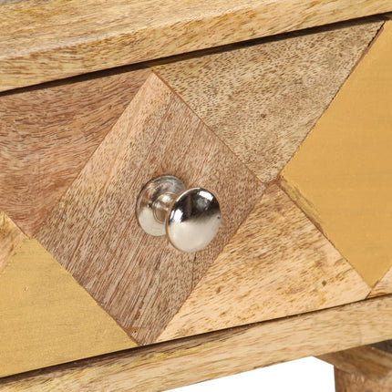 Table De Chevet Vintage X 30 X 58 Cm Bois De Manguier Massif