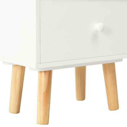 Tables De Chevet 2 Pcs 40 X 30 X 50 Cm Pin Massif